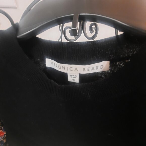 Authentic Veronica Beard Floral Print Merino Wool Pullover Sweater MSRP $380 - Picture 6 of 8